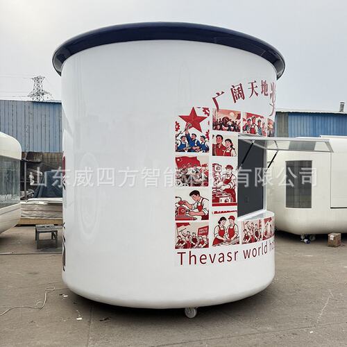 复古收音机造型网红餐车公园引流活动小吃车景区商业街移动售卖亭