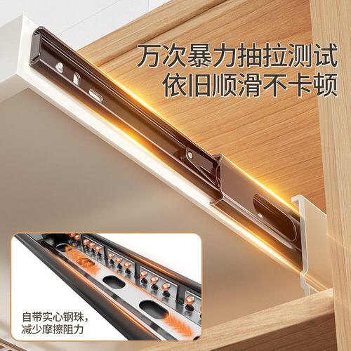 不锈钢抽拉碗碟收纳架厨房抽屉式伸缩拉篮橱柜内放碗盘沥水置物架