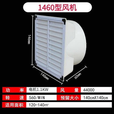 定制玻璃钢负压风机养殖排音风量场气扇F大功率强力静大换气扇工