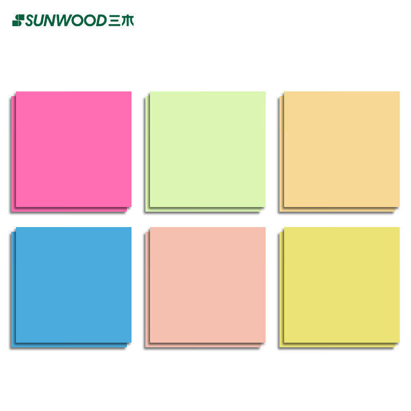 三木(SUNWOOD)12本装720页空白款彩色便利贴纸记事贴/便签(75*75m