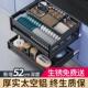 全铝抽中抽拉篮厨房橱柜双三层抽屉式 碗碟架太空铝收纳碗架工具抽