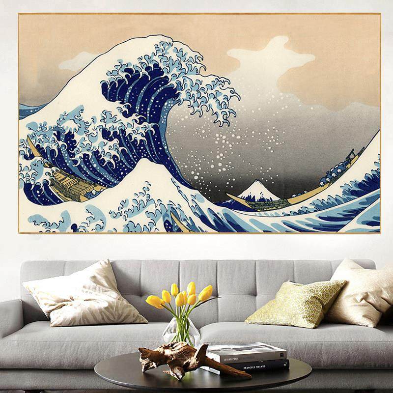 日式风景神奈川冲浪里钻石画2024新款客厅卧室5d点贴钻十字绣满钻,居家布艺,十字绣套件,淘宝优惠券,粉丝福利购,淘宝优惠卷
