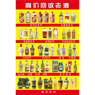 高价回收老酒海报展板回收名酒當老酒匠墙贴墙纸装饰画KT板