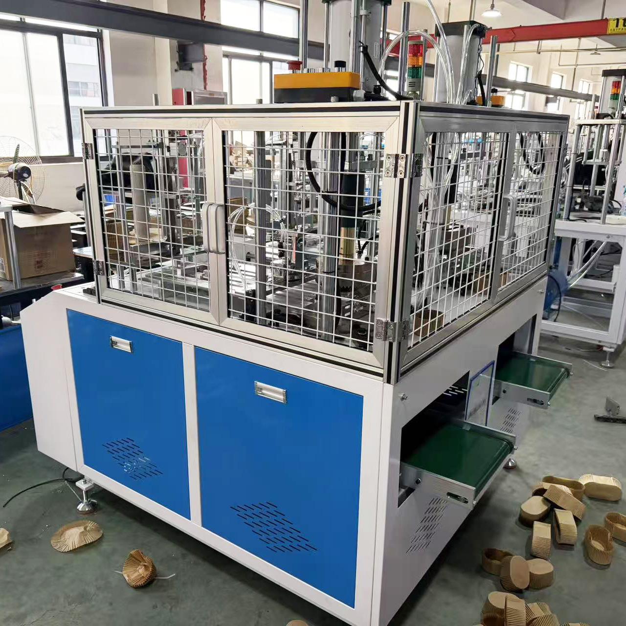 双工位全伺服船形蛋糕纸托机长方形椭圆形拔丝蛋糕纸托成型机
