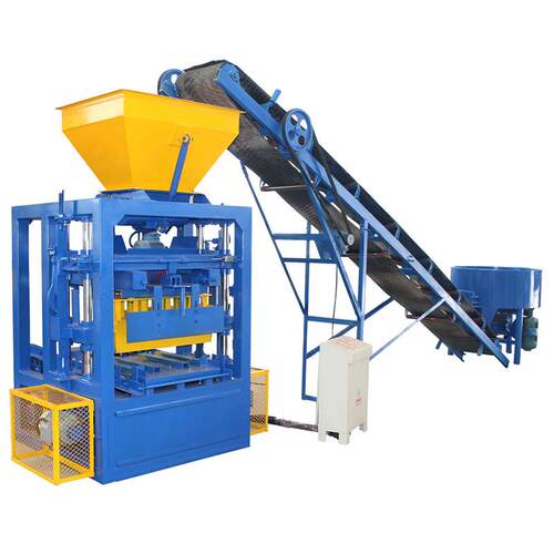 出口标准半自动制砖机QTF4-24 混凝土空心砖机设备 brick machine
