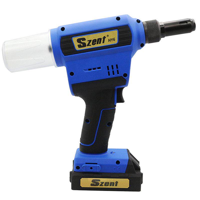SZENT-HY6锂电环槽铆钉枪 6.4mm强度抽芯拉铆钉工具HW6电动