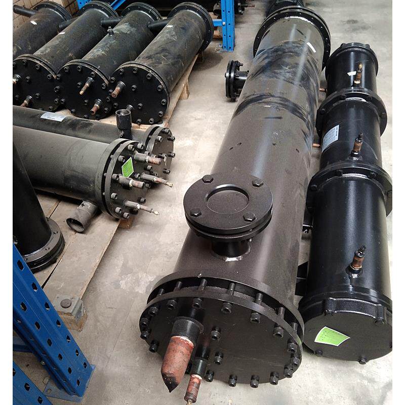 冷水机蒸发器壳管式工业水空调模块机换热器空气能热交换器双12匹