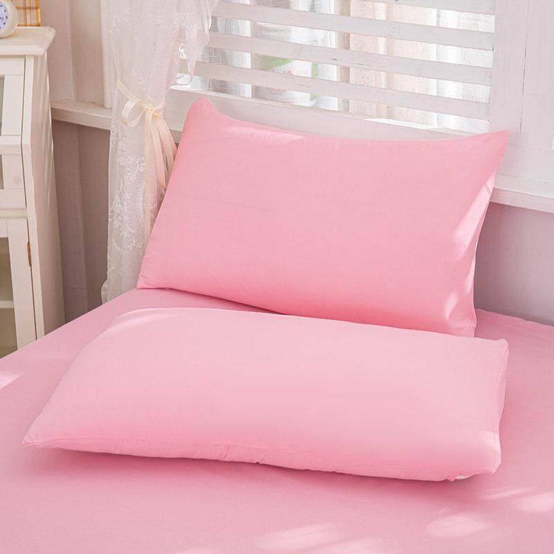 纯色幼儿园枕套全棉粉色儿童午睡枕头小孩学生定型枕春夏秋冬专用