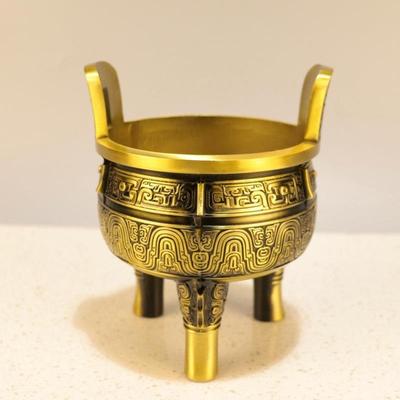 杨铜记 铜鼎摆件元鼎克鼎三足鼎铜金属工艺品圆鼎