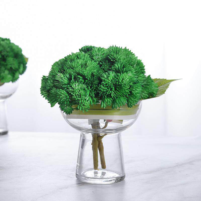 现代北欧轻奢仿真花假花摆设多肉植物装饰花艺茶几餐桌卫生间摆件