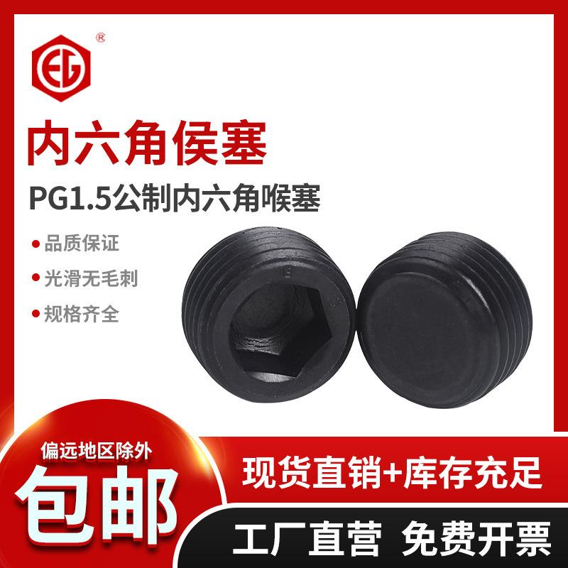 原装45H级止付螺丝标准PG1.5公制内六角喉塞堵头螺丝M10-M33