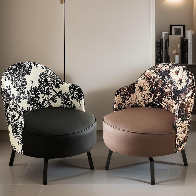 家用单人懒人椅客厅阳台单人沙发椅舒适久坐不塌靠背可旋转休闲椅