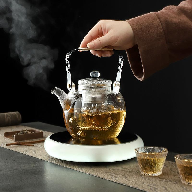 电陶炉茶炉煮茶器家用智能超薄小型鼓型烧水炉泡茶蒸茶煮茶炉保温