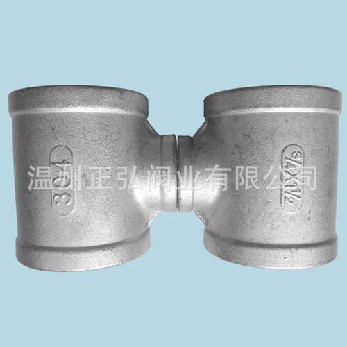 304不锈钢异径三通 内螺纹变径三通 DN50内丝三通 2寸内牙三通