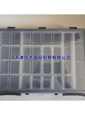 Raaco 15格透明塑料盒零件收纳盒 136211, 57mm x 338mm x 261mm