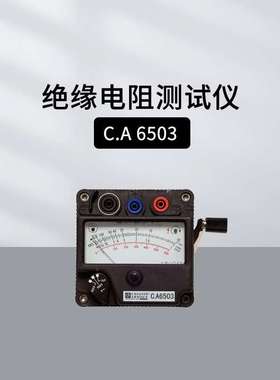 法国CA CHAUVIN ARNOUX模拟绝缘电阻仪CA6503手摇绝缘表