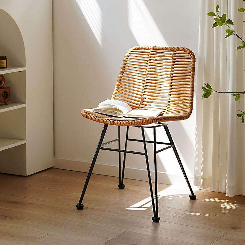 户外仿藤编椅家用铁艺餐椅商用个性餐厅椅靠背椅子室外阳台休闲椅,住宅家具,阳台椅,淘宝优惠券,粉丝福利购,淘宝优惠卷