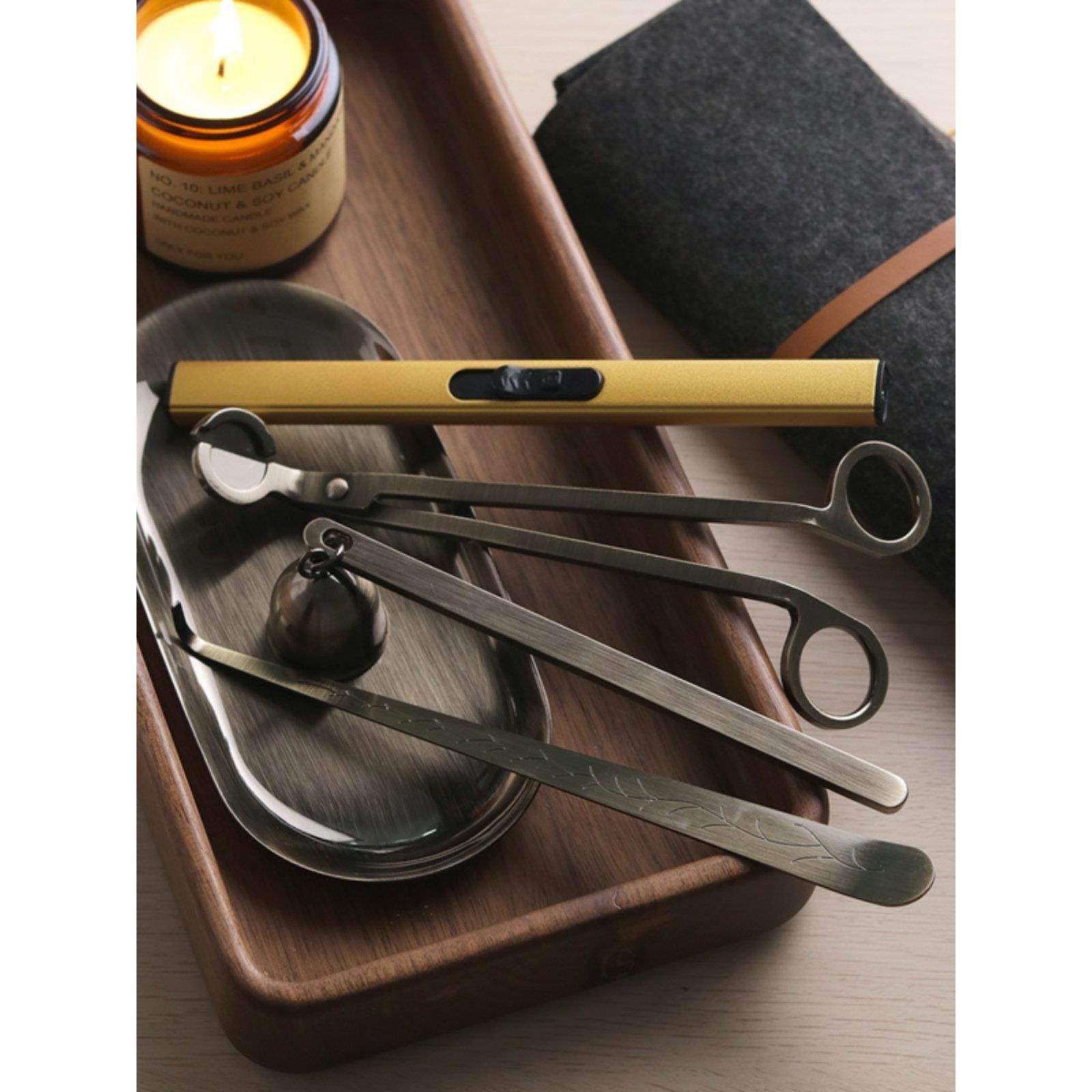 香薰蜡烛配件托工具剪刀灯烛芯剪灭烛器烛罩灭火套件,家居饰品,灭烛剪,淘宝优惠券,粉丝福利购,淘宝优惠卷