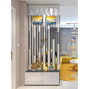 入户玄关隔断装饰柜 进门双面屏风隔断柜现代简约轻奢间隔柜实木