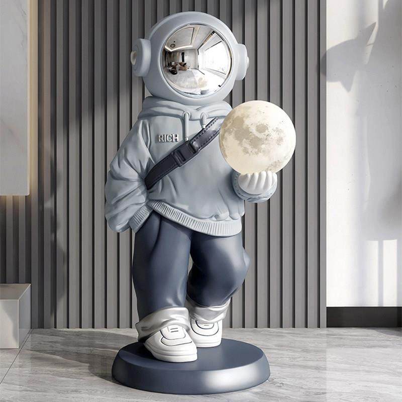 大型太空人落地摆件软硬装好物客厅电视柜旁边装饰品乔迁新居礼品,家居饰品,落地摆件,淘宝优惠券,粉丝福利购,淘宝优惠卷