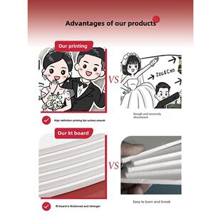 订婚宴婚礼迎宾牌kt板指引牌结婚人形立牌定制出阁宴指示手绘卡通