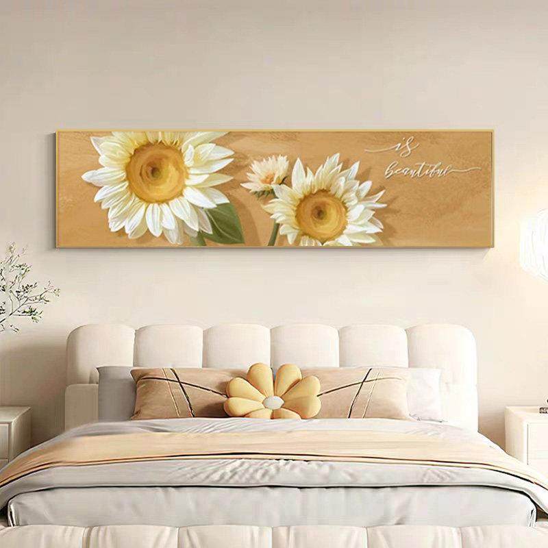 酒店卧室床头装饰画现代简约房间墙面温馨挂画宾馆民宿大横版壁画,家居饰品,现代装饰画,淘宝优惠券,粉丝福利购,淘宝优惠卷