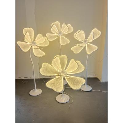 新款婚庆发光牡丹花路引婚礼蕾丝荷花引路灯花瓣大花背景舞台装饰