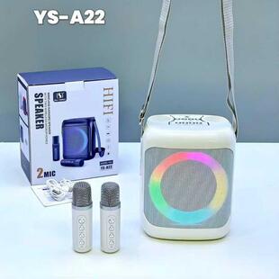 蓝牙音箱 K歌音响 双麦克风音箱话筒一体机 A22热销卡拉OK套装