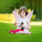 精灵蝴蝶翅膀花仙子背饰天使女童道具小女孩公主儿童cos拍照