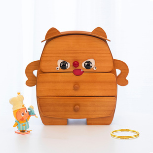 果设首饰盒黄金饰品木质桌面收纳盒精致高档礼盒新婚乔迁生日礼物