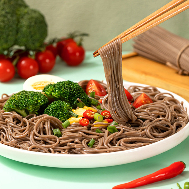 减肥减脂吃的荞麦面条代餐荞麦龙须面荞麦挂面粗粮主食荞麦面