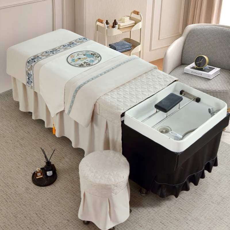 床罩头疗头疗套罩按摩床专用美床罩四件套养发馆伊诗妍理发店洗头