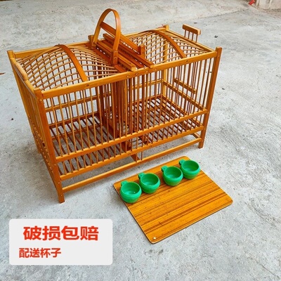 凯里精致贴青黄豆鸟打架攻笼斗笼麻雀黄腾斗鸟笼比赛公笼养笼清仓