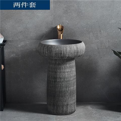 陶瓷立柱盆庭院台盆一体
