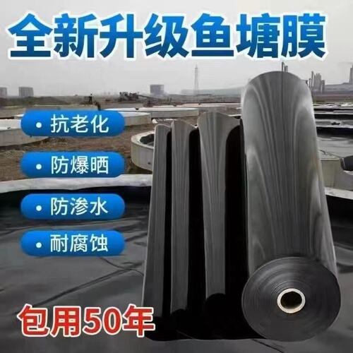 鱼塘防渗膜加厚防漏土工膜护坡藕池蓄水池鱼池农用专用防晒防水膜