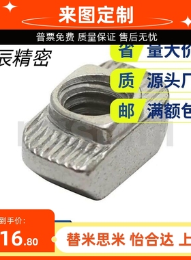 替代代米斯米 LNTN6-20-3-100P LNTN6-20-4-100P T型螺母欧标铝型