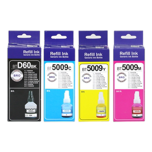 适用兄弟MFC-T810W墨水MFC-T910DW BT6000BK D60BK HL-T4000DW DCP-T310连供打印机墨水填充墨盒墨汁黑色彩色