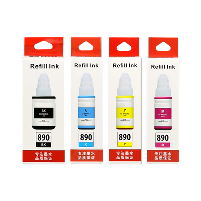 适用佳能GI-890墨水G1100 G2100 G3100打印机墨水G1000 G2000 G2002 G3000G1900 G2900 G3900墨盒canon墨汁