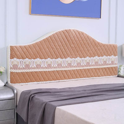 定制欧式床头罩套不规则老式夹棉圆弧形异形木床靠背全包防尘加厚