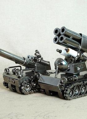 坦克模型电镀带轮子坦克新款金属工艺品实力厂家手工打造T003 6