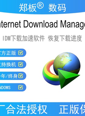 正版IDM Internet Download Manager下载管理软件激活码序列号