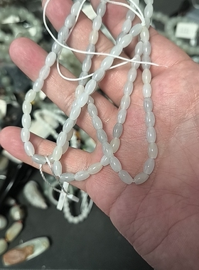 籽料5x8毫米米珠链子626011