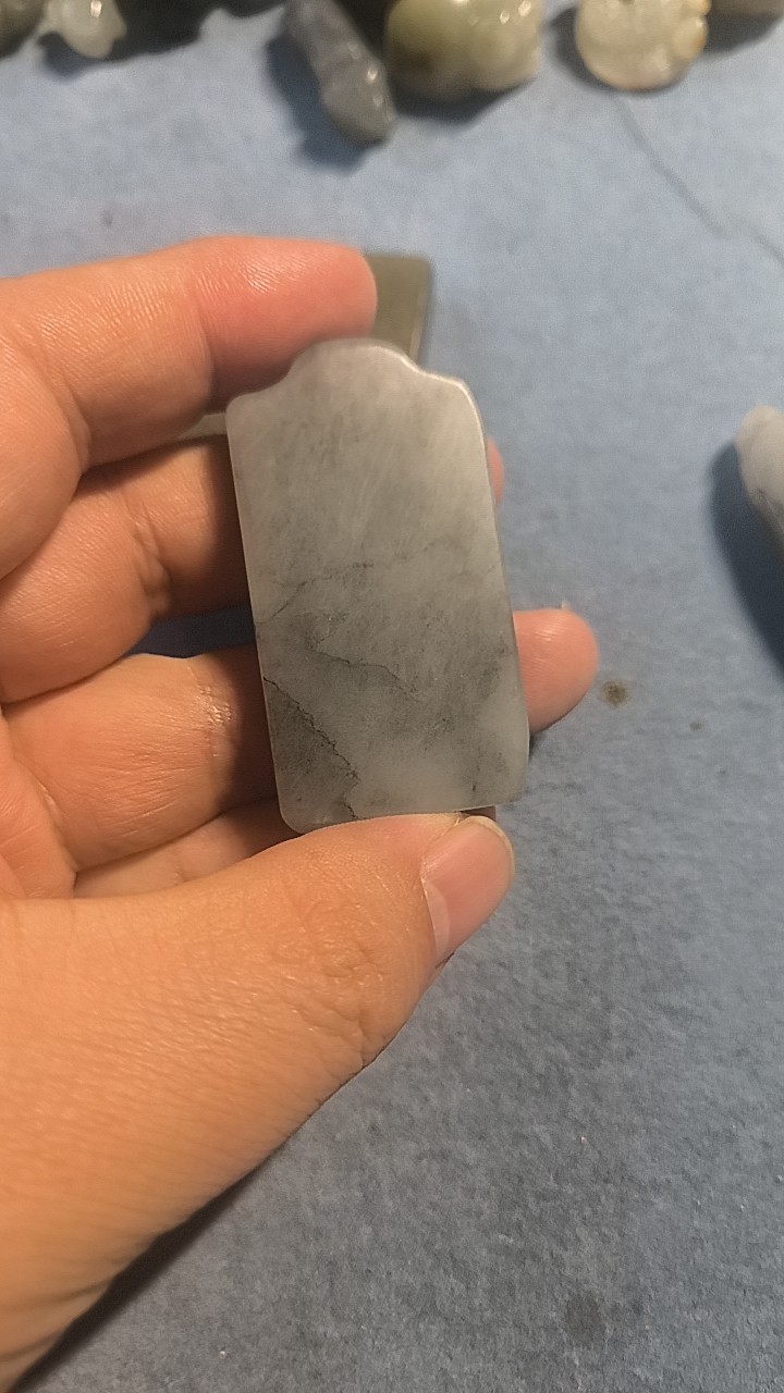 青花籽料无事牌525068