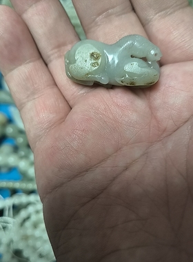 新疆和田玉籽料小马吊坠挂件526006