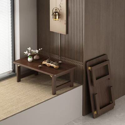 可折叠实木长方形飘窗炕几