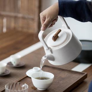 电陶炉煮茶器家用陶瓷功夫茶具泡茶壶温茶煮茶壶套装 陶瓷烧水壶