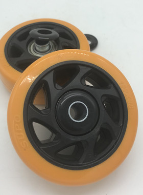 向荣supo脚轮重型3寸4寸5寸聚氨酯pu轮子单轮配件150x38静音75x38