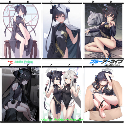 龙华妃咲 碧蓝档案 Kisaki 蔚蓝档案 定制防水油画布挂画海报周边