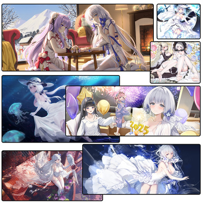 碧蓝航线光辉锁边超大鼠标垫 HMS Illustrious 键盘垫游戏周边