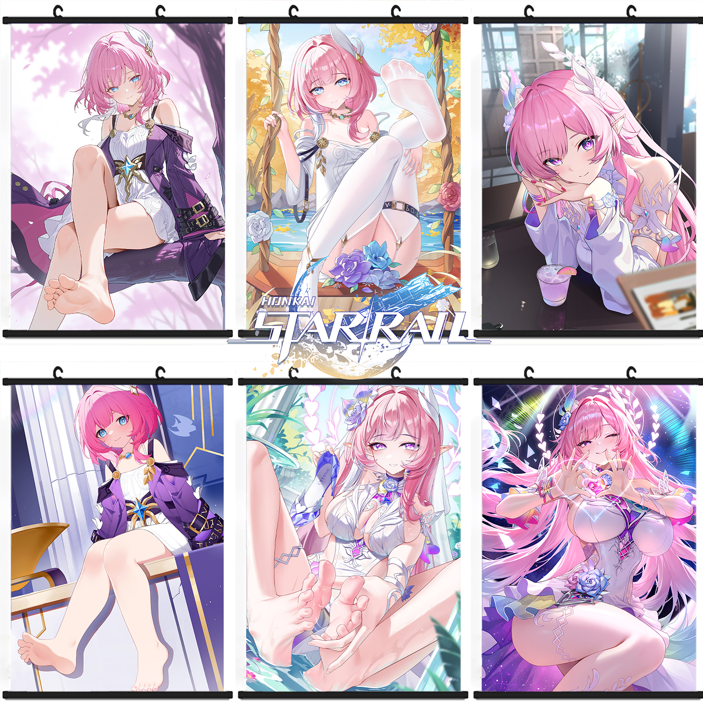 昔涟挂画 Cyrene 星穹铁道定制海报游戏周边油画布二次元美少女